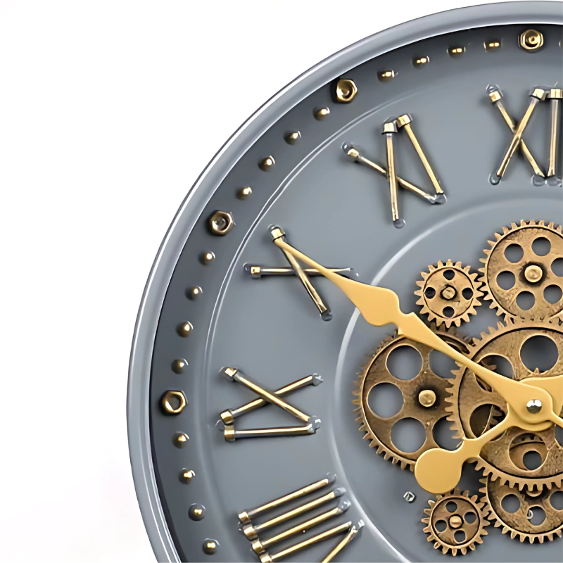 Industrial Gears Tournant Clock