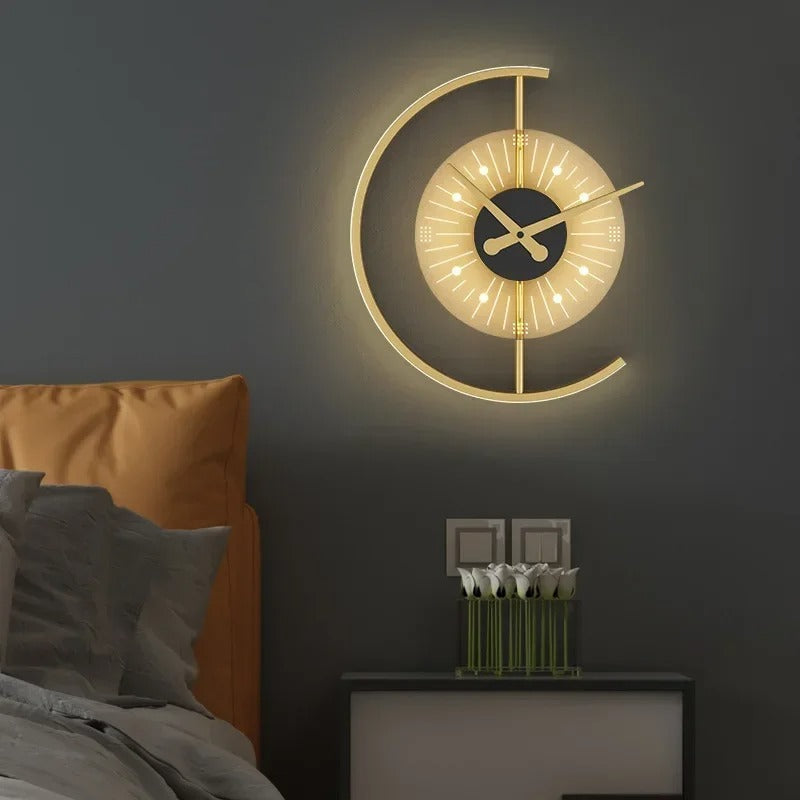 The LED Designer Clock, a statement clock that lends personality to a carefully styled interior.
