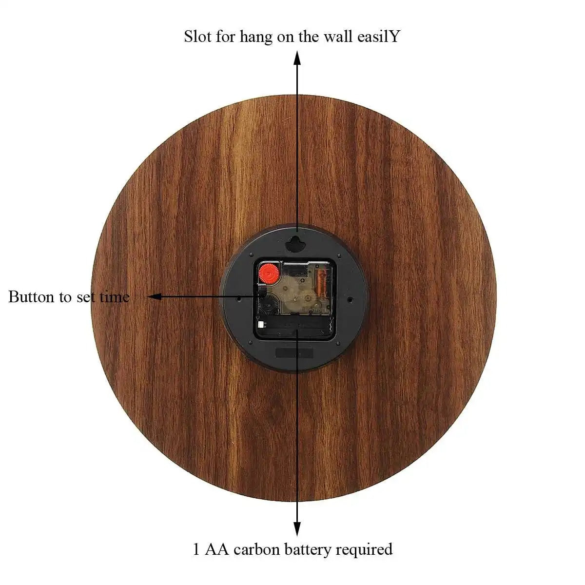 Illuminated Wood Clock
