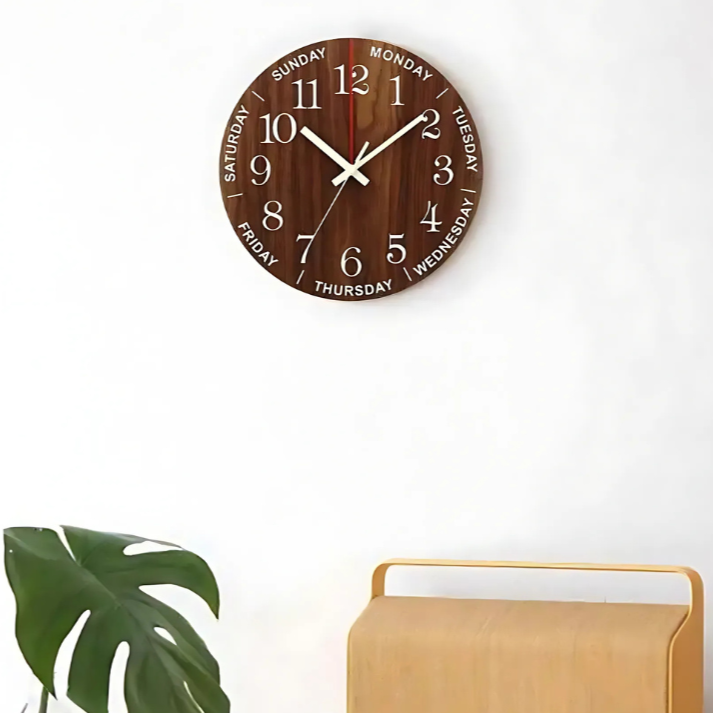 Illuminated Wood Clock