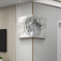 A Moon Double-Sided Clock that brings a distinctive finishing touch to a stylish interior.