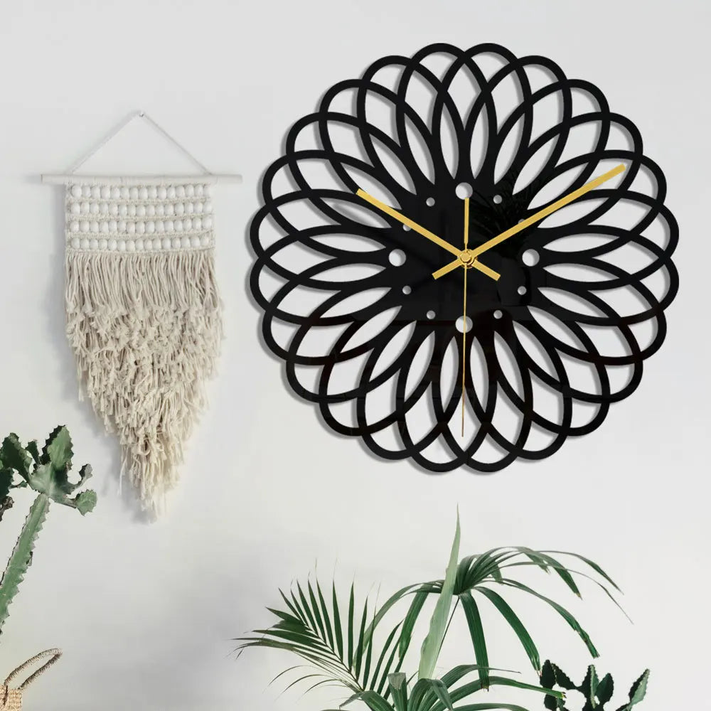 The Mandala Clock displayed as a functional yet eye-catching feature for the home.