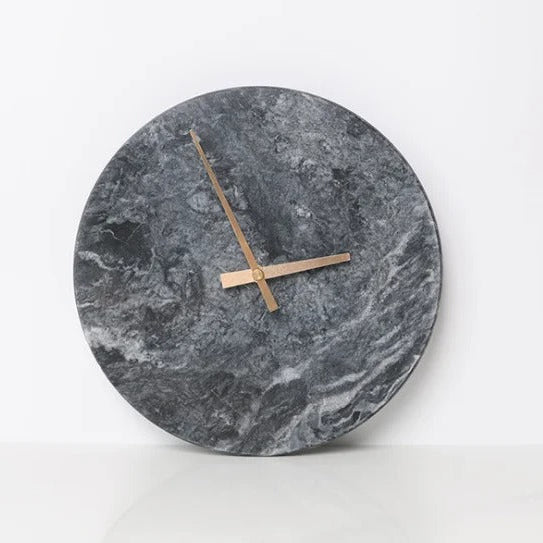 This Marble Clock adds a tailored balance of function and visual interest to home decor.