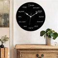 This Maths Clock adds a tailored balance of function and visual interest to home decor.