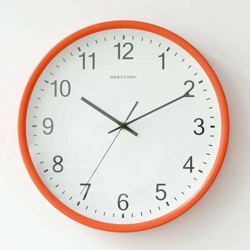 A closer view of the Modern Clock, created to become a striking focal point in any room.