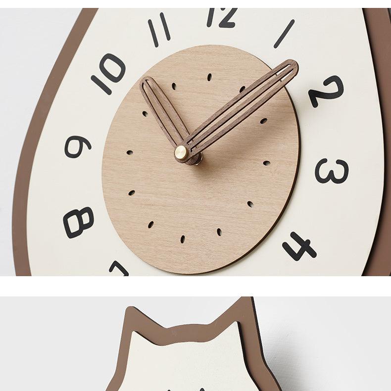Wall Clock with Cat