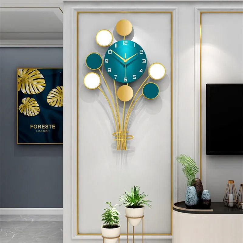 An elegant Designer Ballons Wall Clock designed to give a room a memorable decorative detail.