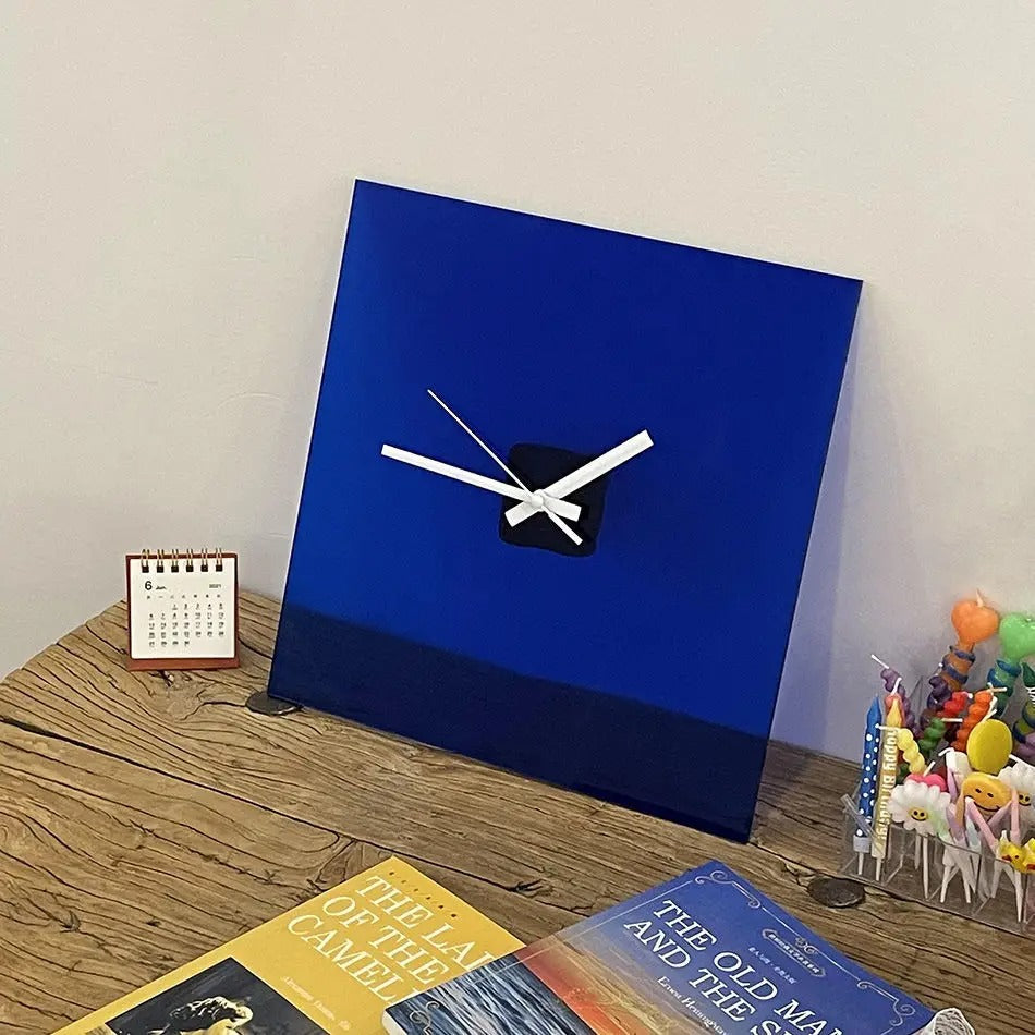 Blue Wall Clock