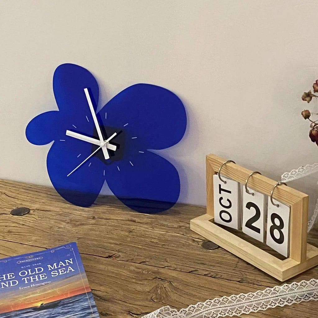 Blue Wall Clock