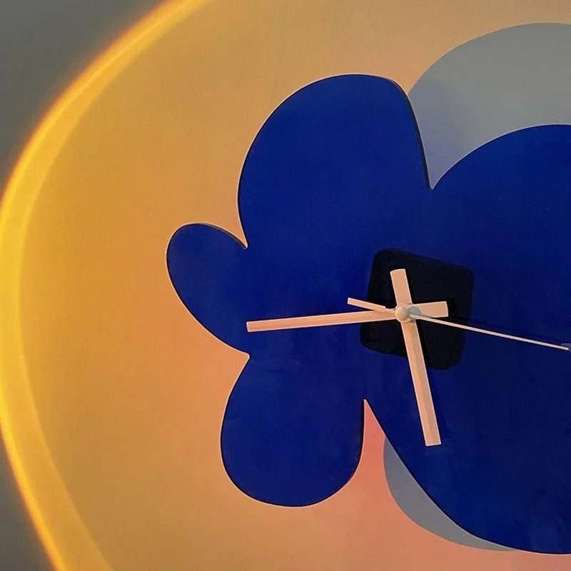 Blue Wall Clock