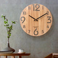 The Wood Wall Clock displayed as a functional yet eye-catching feature for the home.