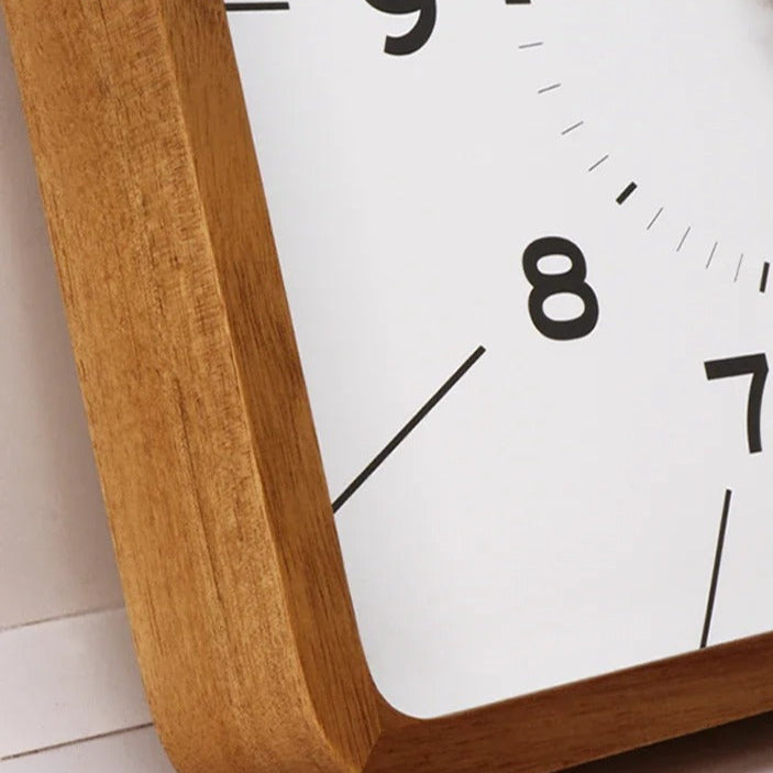 Wood Squaree Wall Clock