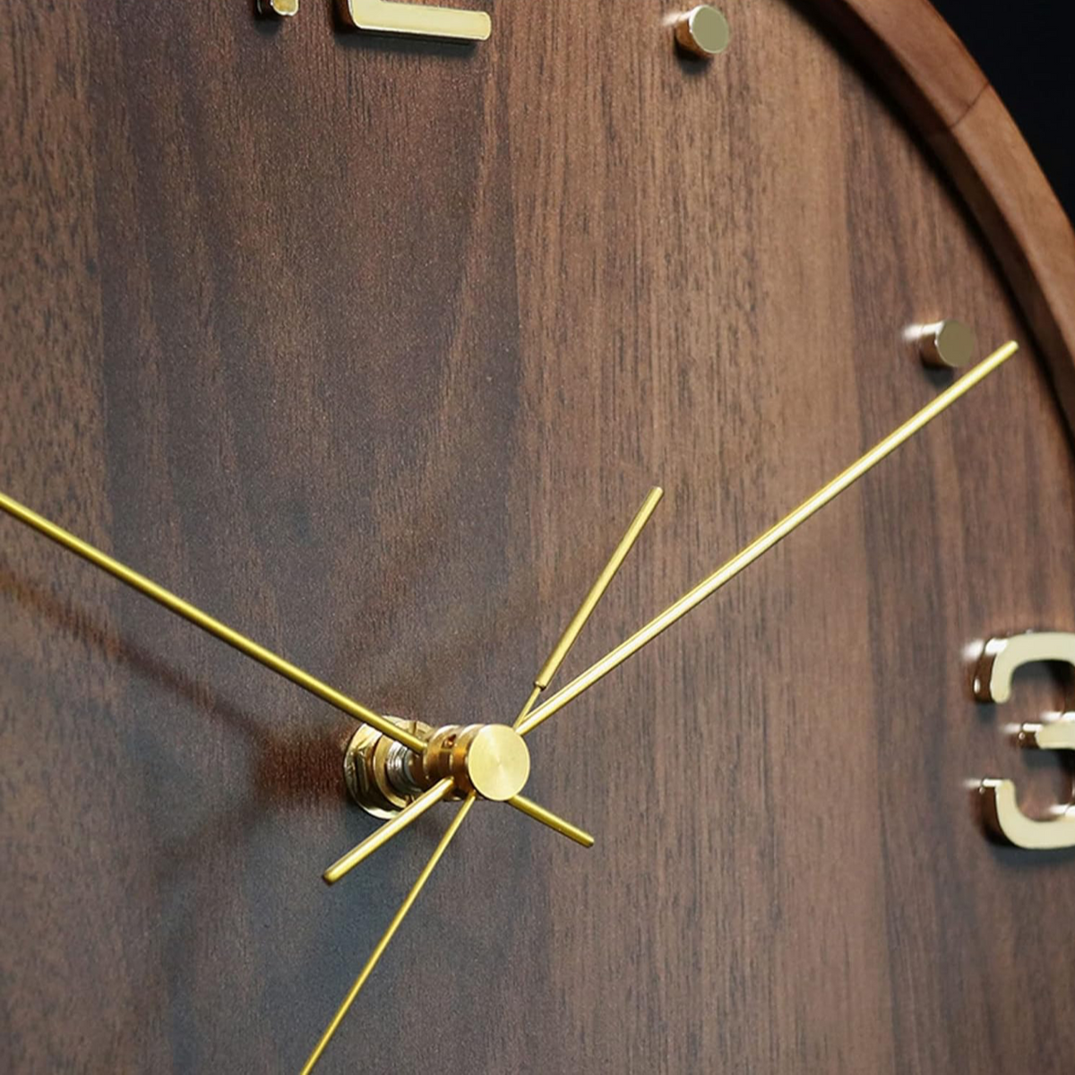 Wood and Metal Wall Clock