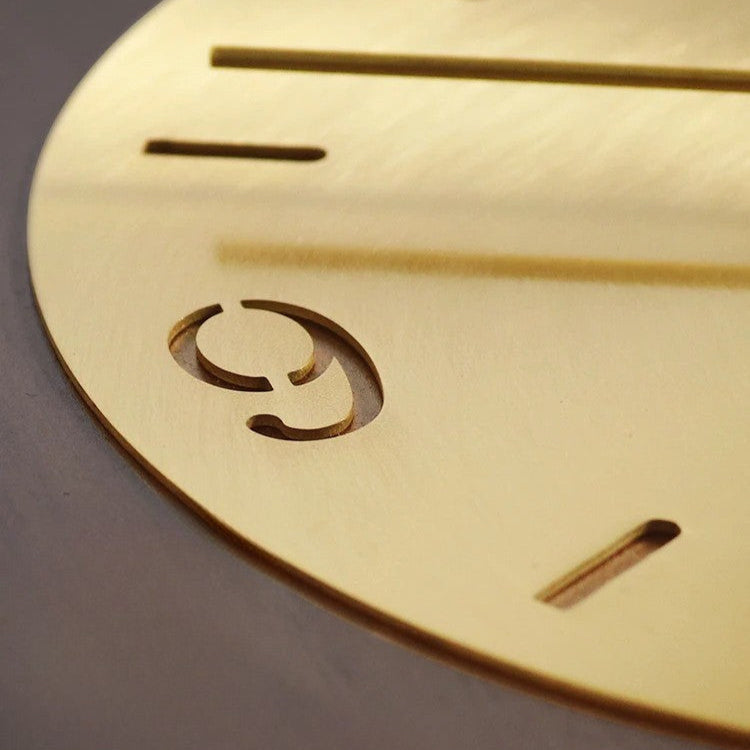 Wood and Metal Wall Clock