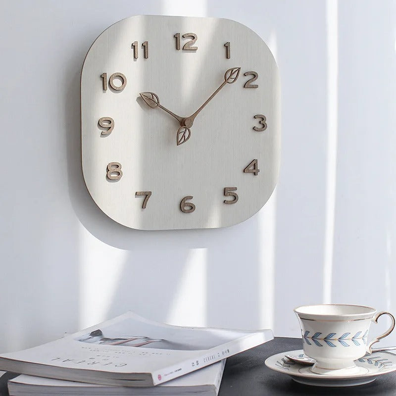 Wood Modern Wall Clock