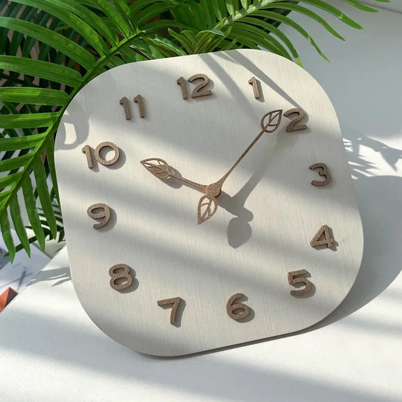 Wood Modern Wall Clock