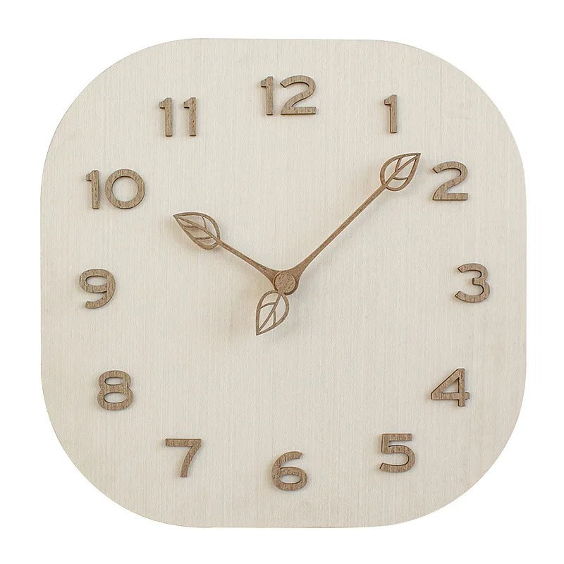 Wood Modern Wall Clock