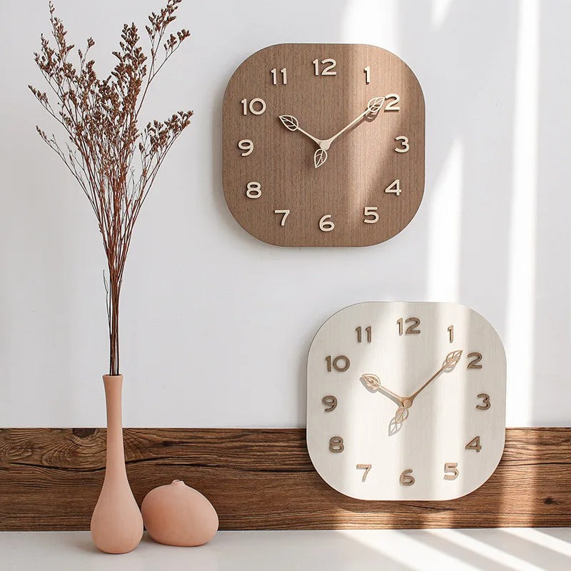 Wood Modern Wall Clock