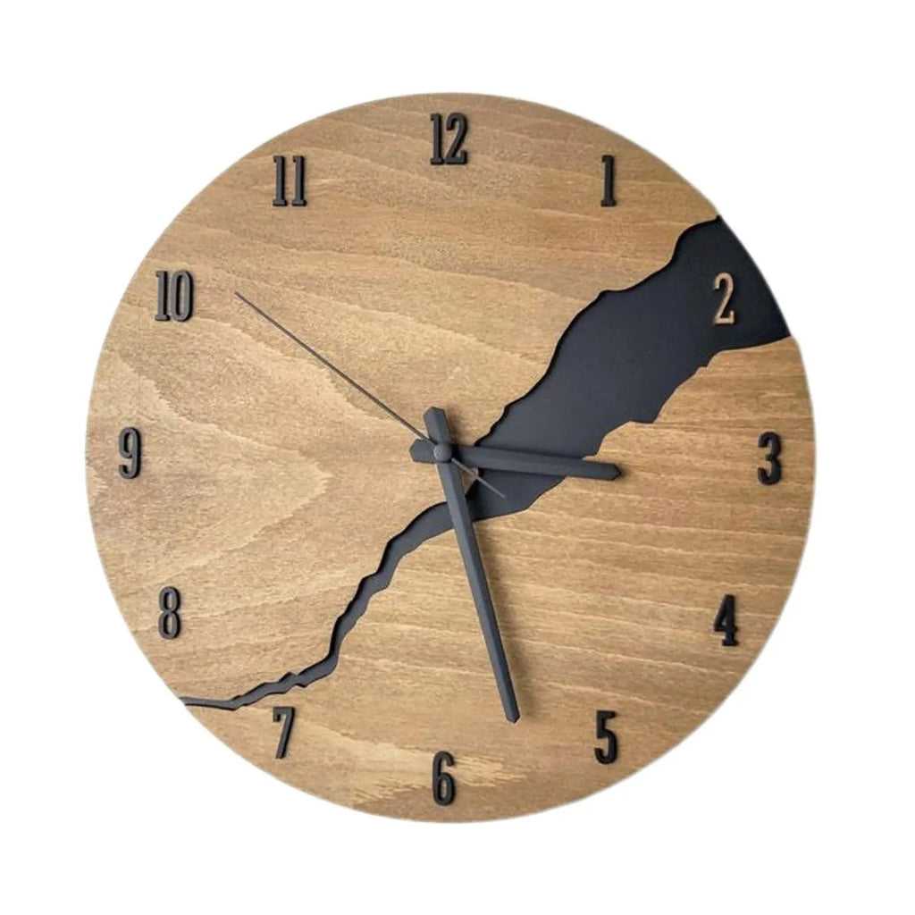 Wood Rustique Wall Clock