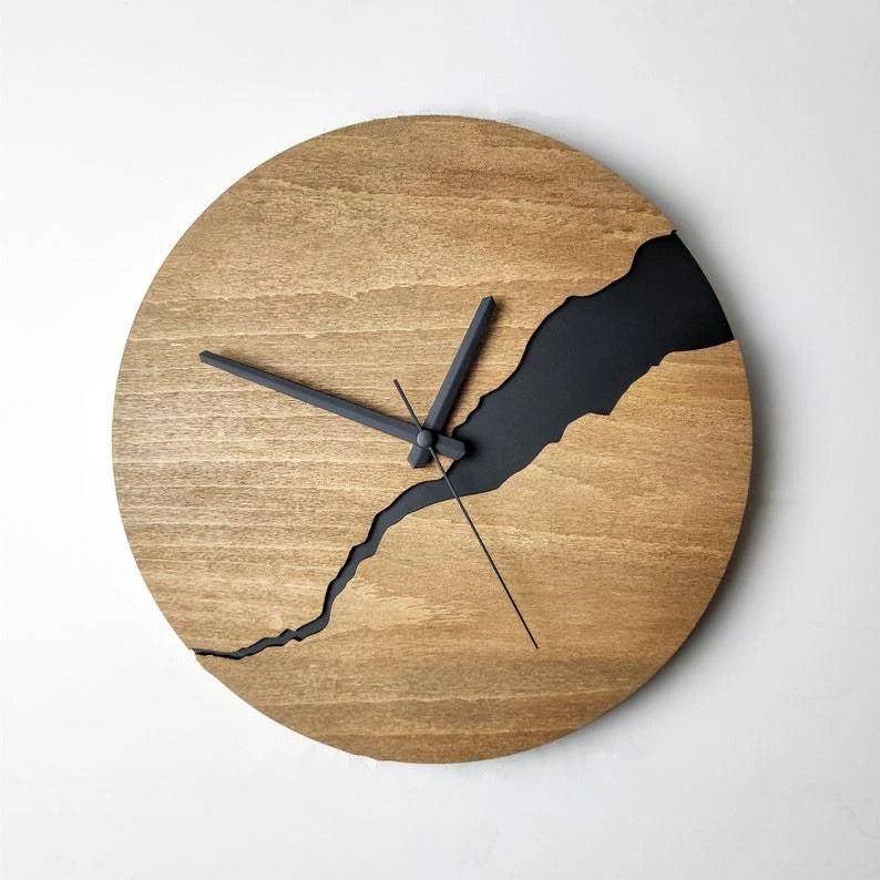 Wood Rustique Wall Clock
