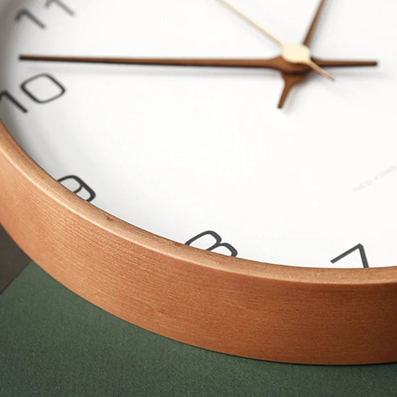 Wood Scandinavian Wall Clock