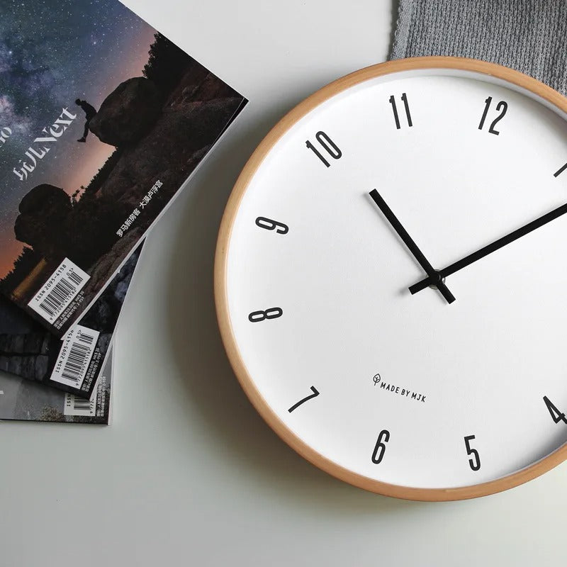 Wood Style Japanese Wall Clock