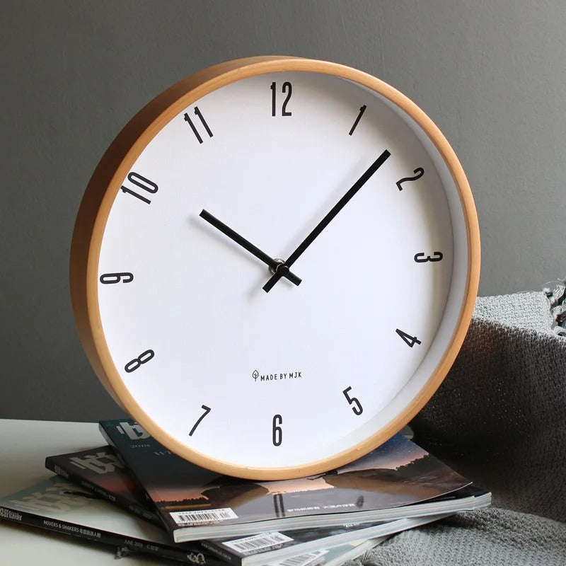 Wood Style Japanese Wall Clock