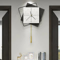 The Squaree Wall Clock, a statement clock that lends personality to a carefully styled interior.