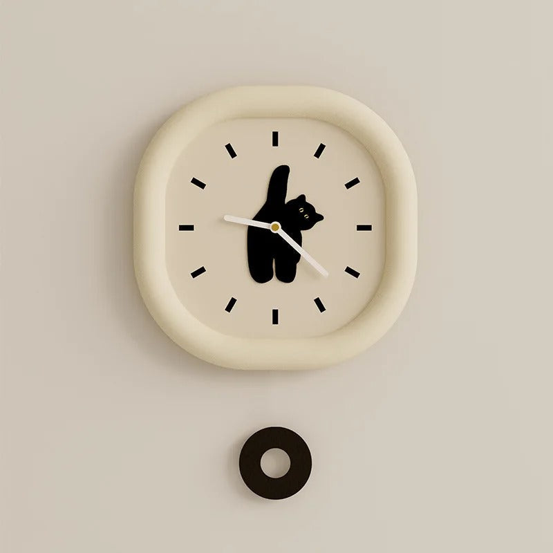 Cat Designer Wall Clock