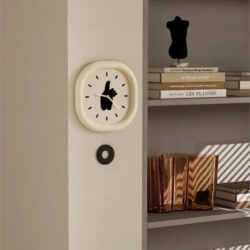Cat Designer Wall Clock