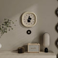 The Cat Designer Wall Clock shown as a refined decorative accent for a modern living space.