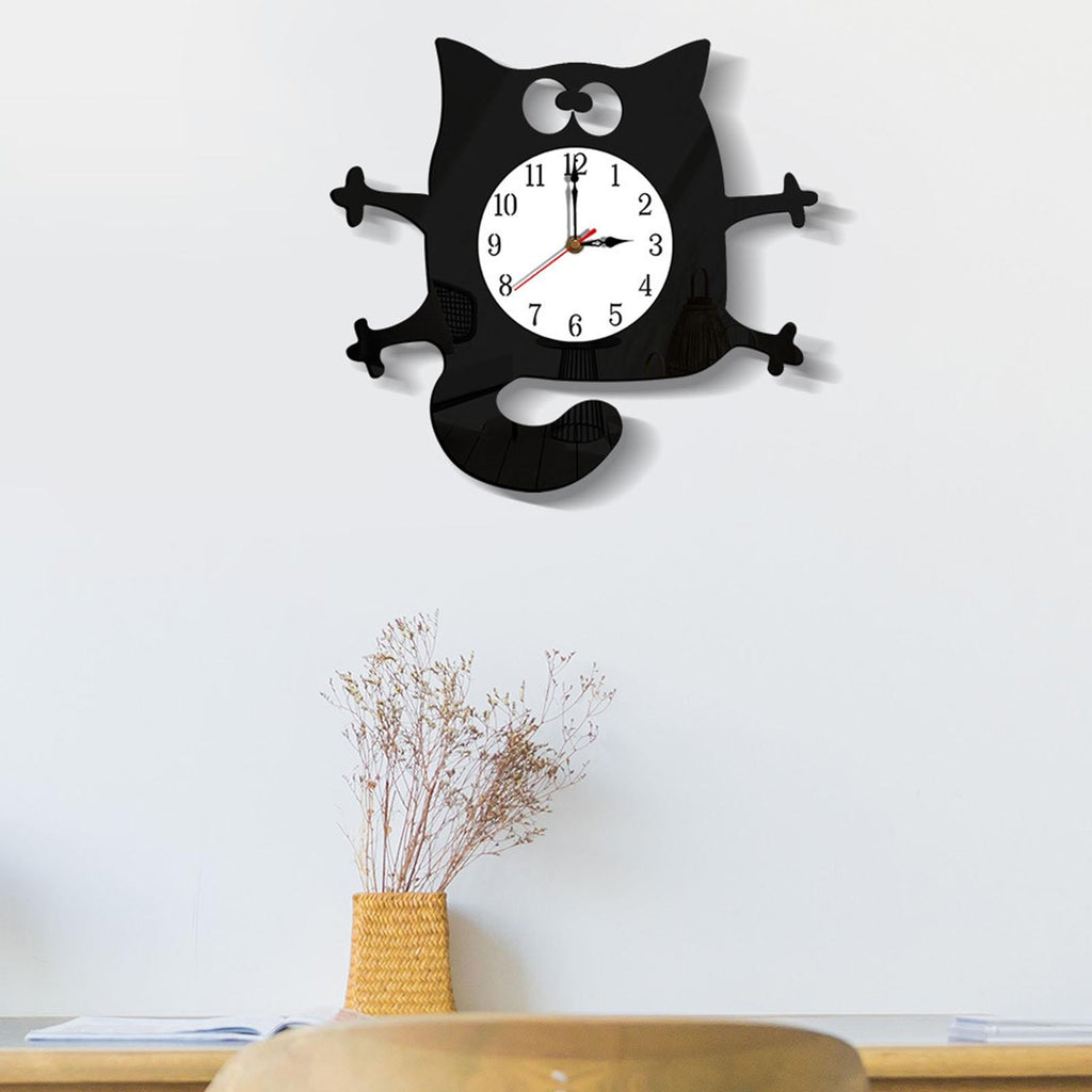A Cat Wall Clock with a distinctive presence, made to enhance a curated interior.