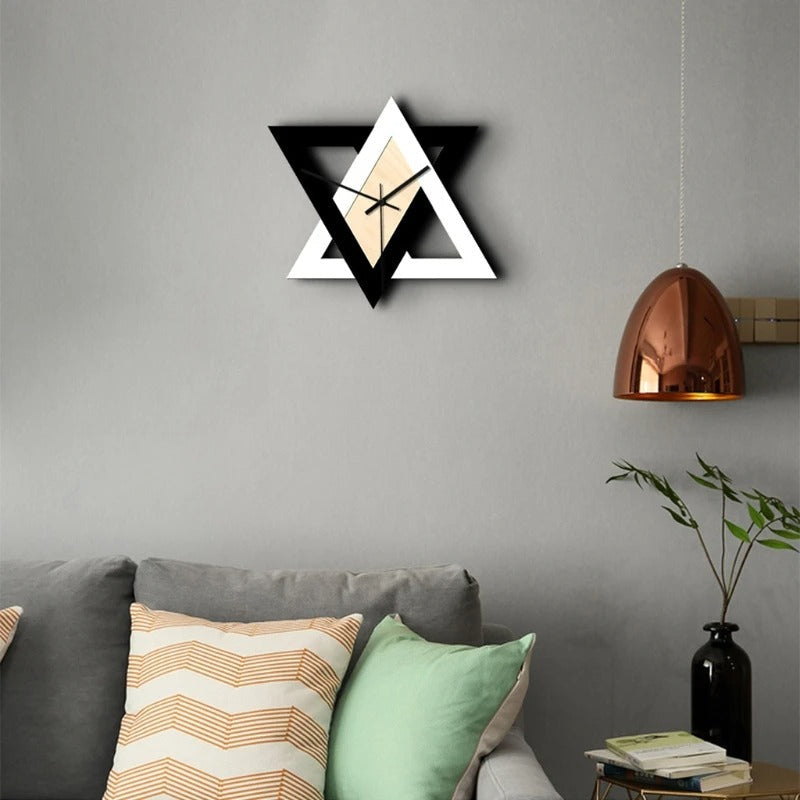The Creative Wall Clock shown as a refined decorative accent for a modern living space.