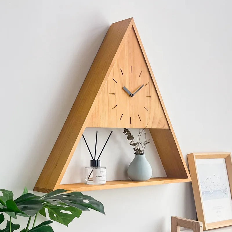 A Decorative in Wood Wall Clock with a distinctive presence, made to enhance a curated interior.