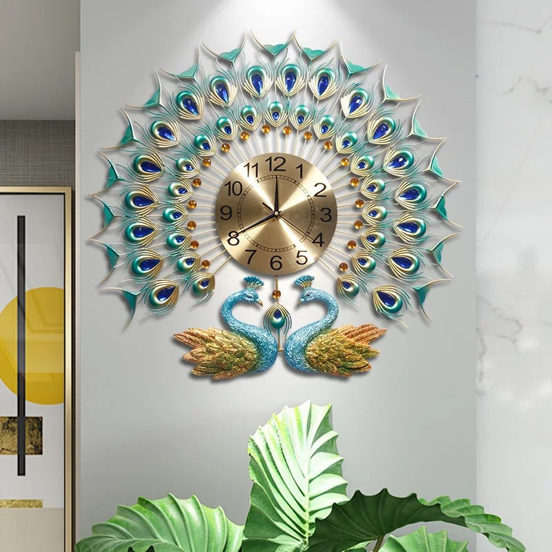 Decorative Peacock Wall Clock