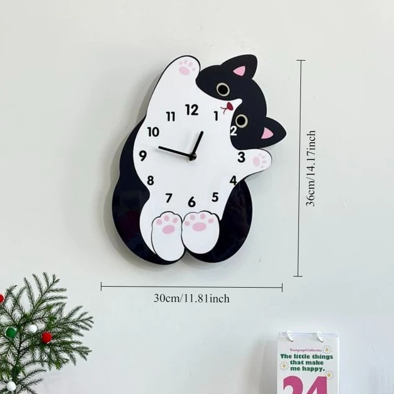 Designer Cat Wall Clock