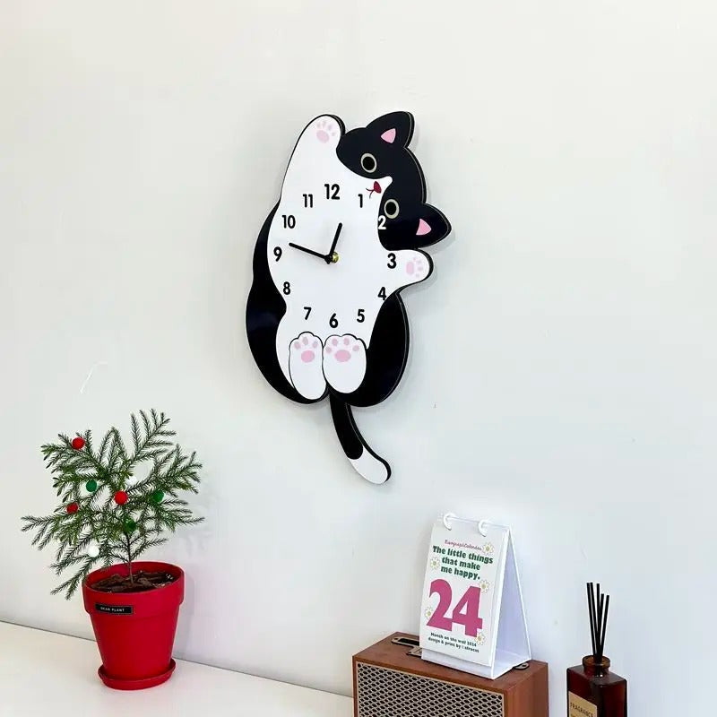 Designer Cat Wall Clock