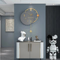 The Designer Gold Wall Clock, presented as a decorative timepiece for a thoughtfully designed home.