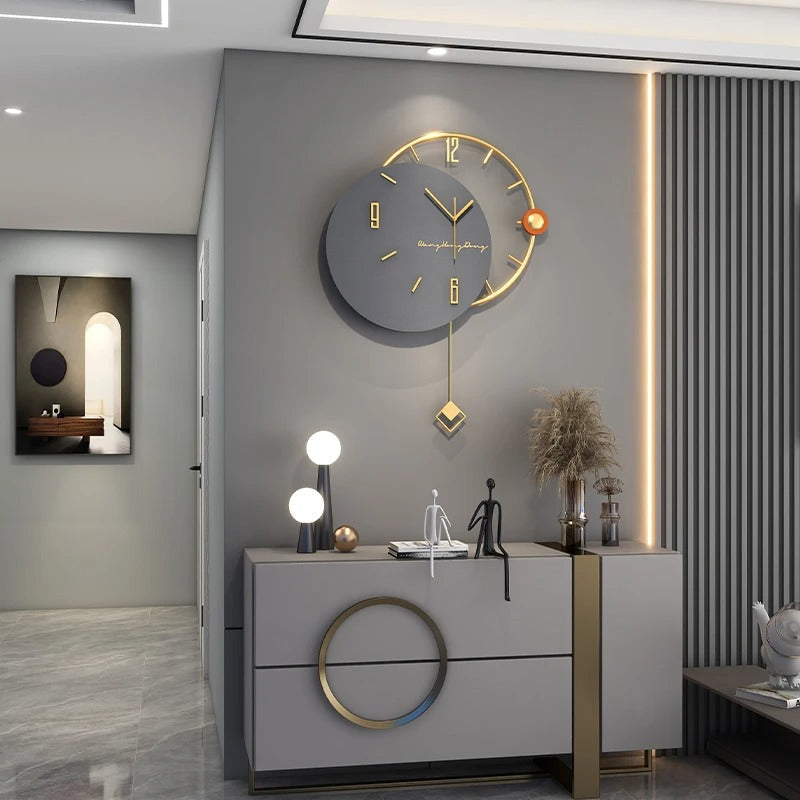 Designer Gold Wall Clock