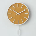 A closer view of the Designer in Wood Wall Clock, created to become a striking focal point in any room.
