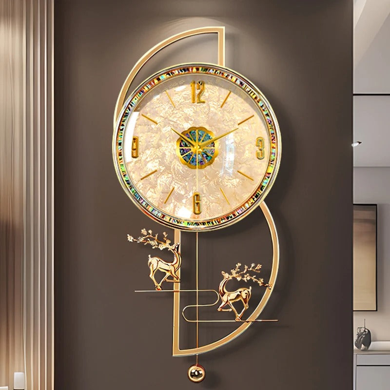 The Designer Luxury Wall Clock displayed as a functional yet eye-catching feature for the home.