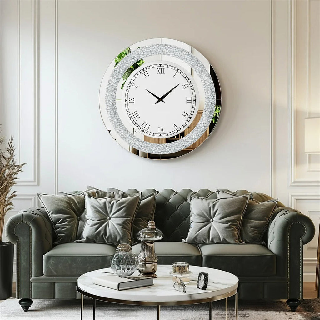 Designer Luxury Crystal Wall Clock
