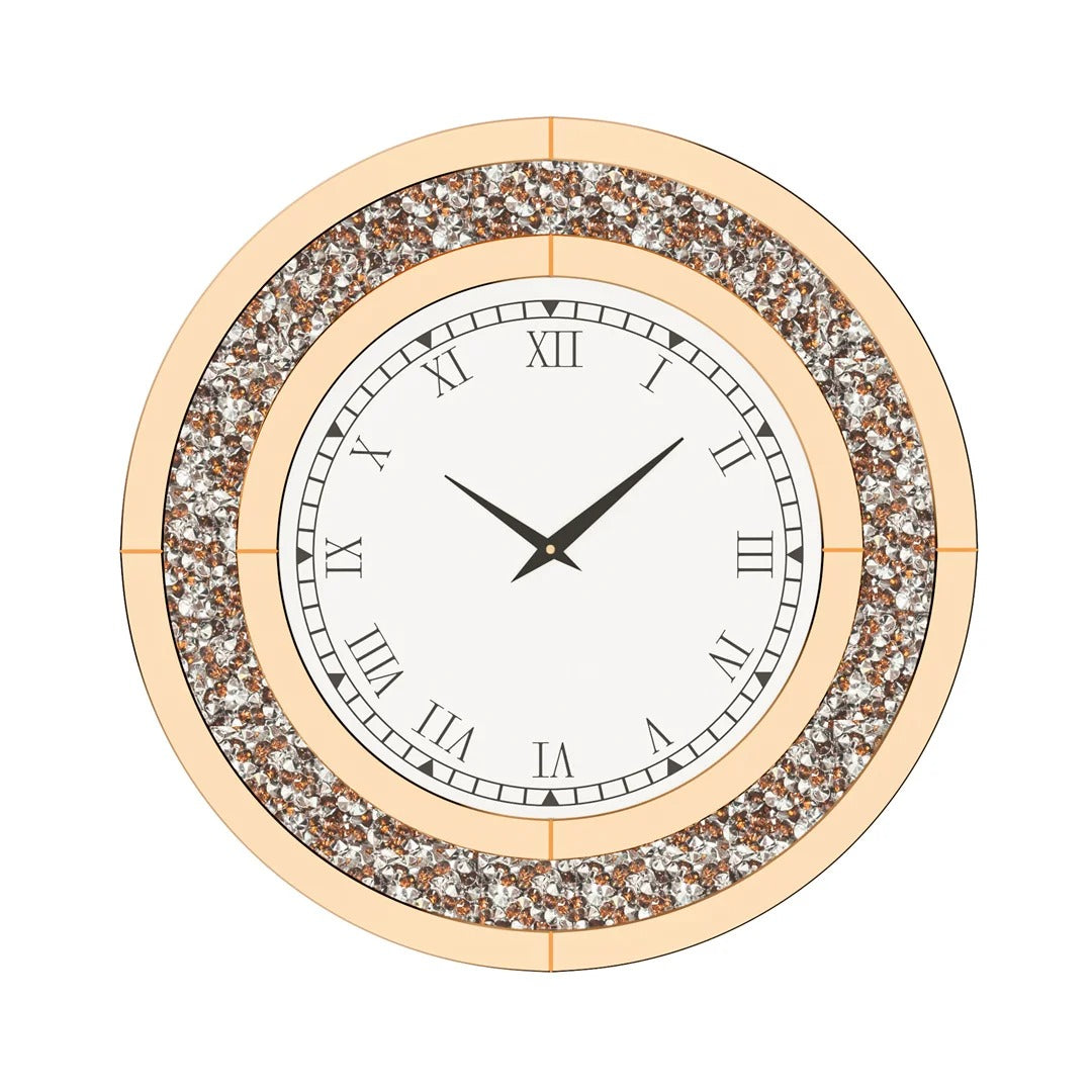 Designer Luxury Crystal Wall Clock