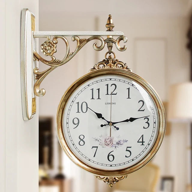 Double-Sided Wall Clock
