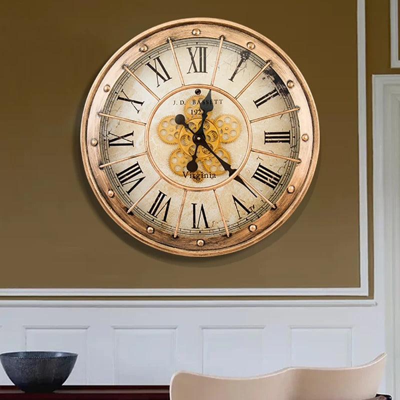 A Gears Wall Clock with a distinctive presence, made to enhance a curated interior.