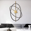 A closer view of the Iron Wall Clock, created to become a striking focal point in any room.