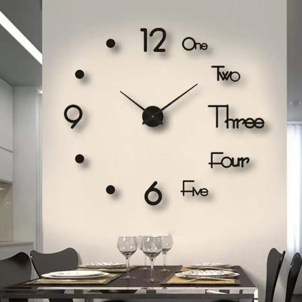 This Giant 120 cm Wall Clock brings a polished clock design and decorative character to the wall.