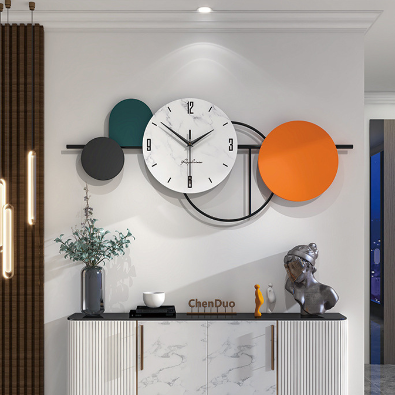 The Large Wall Clock shown as a refined decorative accent for a modern living space.