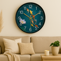 The Japanese Wall Clock, a statement clock that lends personality to a carefully styled interior.