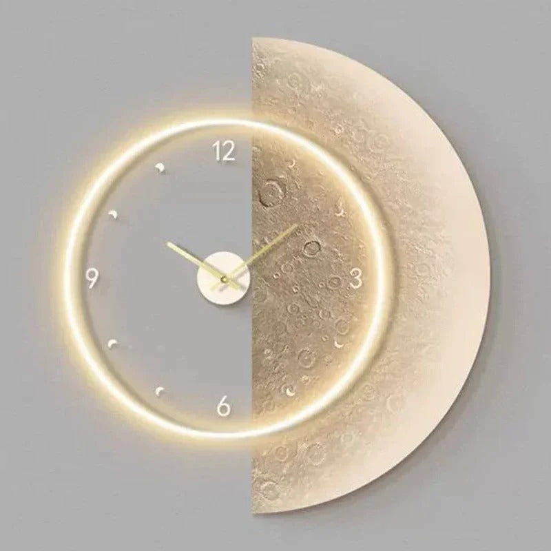 Moon Illuminated Wall Clock
